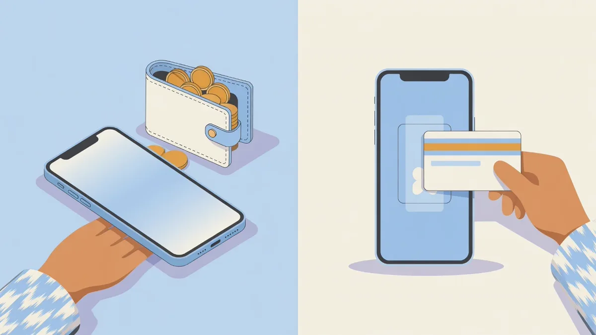Ikkita telefon: birida tangalar solingan hamyon, ikkinchisida bank kartasi