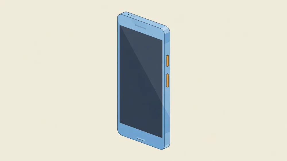 Telefonning yon tomoni, ikkita tugma ajratib ko'rsatilgan